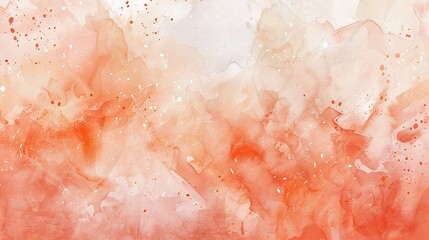 watercolor painting with pastel orange background, abstract design for creative artwork
