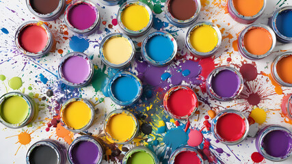 Obraz na płótnie Canvas Background of colorful blotches