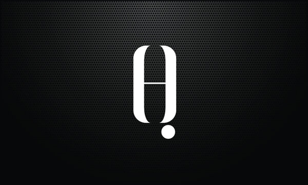 HQ, QH, H, Q, Abstract Letters Logo Monogram