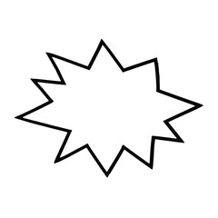 Vector Comics Book Speech Bubble Cloud Cartoon Style 