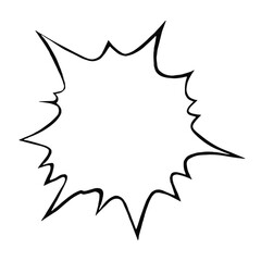 Vector Comics Book Speech Bubble Cloud Cartoon Style 