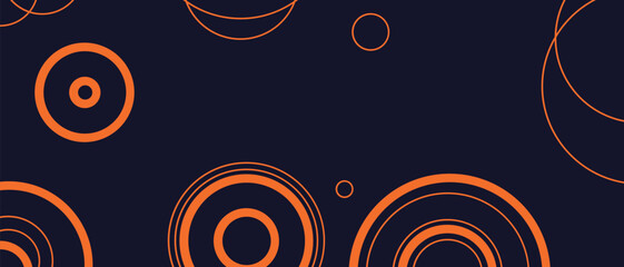 Pattern Circles Lines. 3d Background Geometric Lines Paint in Orange Color. Abstract Echoes Energetic Texture for Advertising, Web, Social Media, Poster, Banner, Cover. Vector illustration.