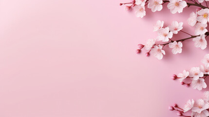 banner sakura on background.