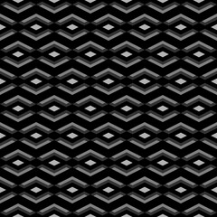 Seamless pattern. Geometric wallpaper. Ethnic motif. Chevrons, curves, diamonds ornament. Figures backdrop. Folk background. Digital paper, textile print, web design, abstract illustration. Vector