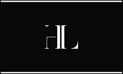 HL, LH, H, L, Abstract Letters Logo Monogram