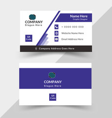 Modern Creative Corporate Business Card with Vector Template  
