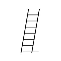 Isolated pictogram icon of ladder, building equipment symbol