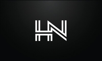 HN, NH, H, N, Abstract Letters Logo Monogram
