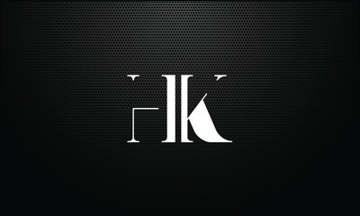 HK, KH, H, K, Abstract Letters Logo monogram