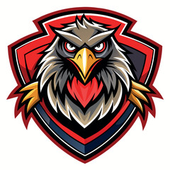 eagle mascot logo vector illustration 