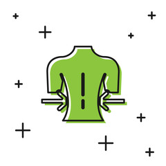 Black Massage icon isolated on white background. Relaxing, leisure. Vector