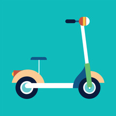 electric scooter vector illustration 