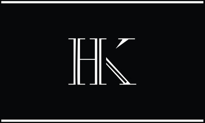 HK, KH, H, K, Abstract Letters Logo monogram