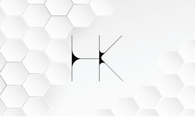 HK, KH,H , K, Abstract Letters Logo Monogram
