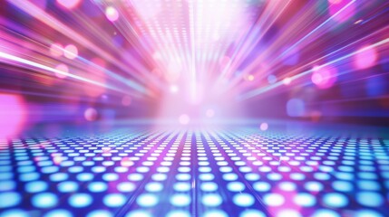 Obraz premium Hologram and neon background in retro style.