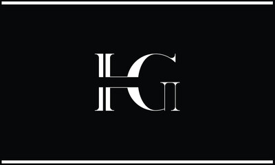 HG, GH, H, G, Abstract Letters Logo Monogram