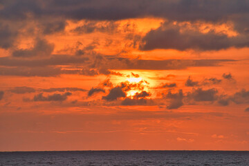 Fototapeta premium sunrise at Sea Ranch beach, Indialantic Florida