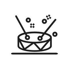 Set of event planning icons in line style. Holidays, events, parties, celebrations, entertainment. Vector illustration.