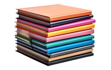 Pristine Notebook Stack Symbolizing Fresh Beginnings on transparent background