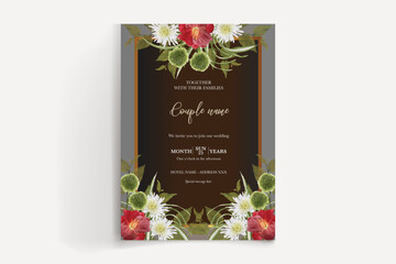 BRIDAL SHOWER FLORAL INVITATION TEMPLATE