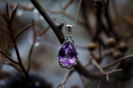 It is a clear and transparent purple gem, an amethyst symbol of peace and integrity.
generative ai