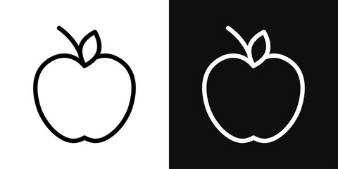 Apple Icon Set. Vector Illustration