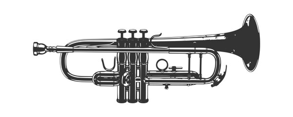 Trumpet icon. Vector illustration design.