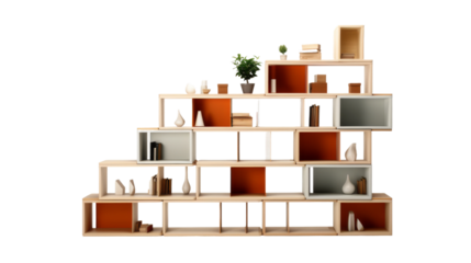 Versatile Modular Shelving System for Customization on white background