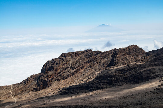 Above the Clouds: A Majestic View from Mt. Kilimanjaro