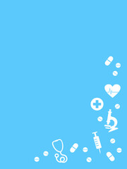 National Doctors Day medical background