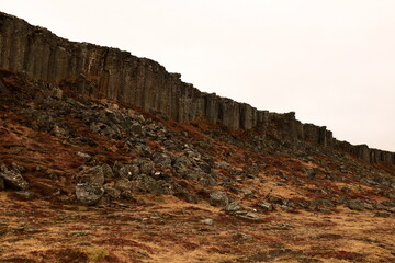 Ger&eth;uberg  is a cliff of dolerite, a coarse-grained basalt rock, located on western peninsula Sn&aelig;fellsnes of Iceland