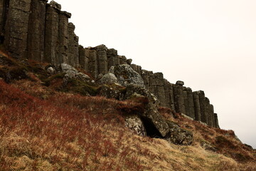 Gerðuberg  is a cliff of dolerite, a coarse-grained basalt rock, located on western peninsula...