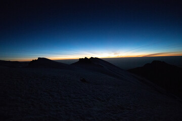 Serene Dawn at Kibo Peak, Mt. Kilimanjaro