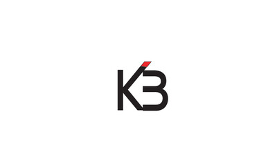Obraz premium KB, BK, K, B Abstract Letters Logo Monogram