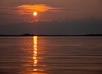 Marsh Sunset On The Water