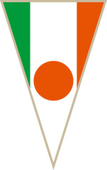 Niger triangular flag