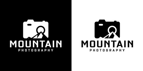 Inspiration for the camera logo design and mountain peak silhouette