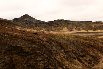 View on a mountain located in western peninsula Snæfellsnes , Iceland