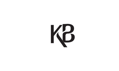 KB, BK, K, B Abstract Letters Logo Monogram