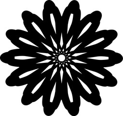 Abstract Vector Shape Object Flower Star Pattern