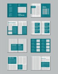 Fototapeta na wymiar Furniture product catalogue design, multipage brochure catalog template design with mockup