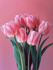 Vibrant Pink Tulip Bouquet