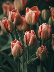 Serene Tulips in Soft Light