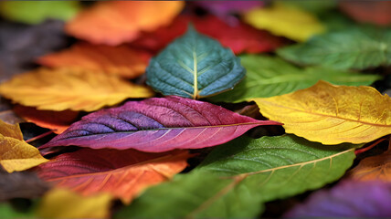 background, texture, multi-colored leaves