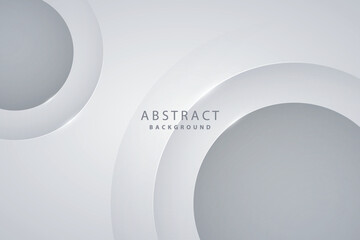 modern gray abstract background with futuristic realistic circle holes