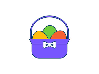 easter egg in a basket