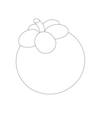 fruits coloring page for cute kid