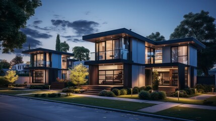 Obraz premium Modern Residences Incorporate Energy-Saving Improvements for Enhanced Daily Life