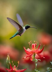 hummingbird in flight