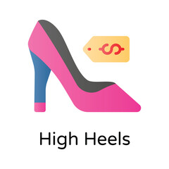 High heel shoes with price tag, mothers day gift, expensive shoes